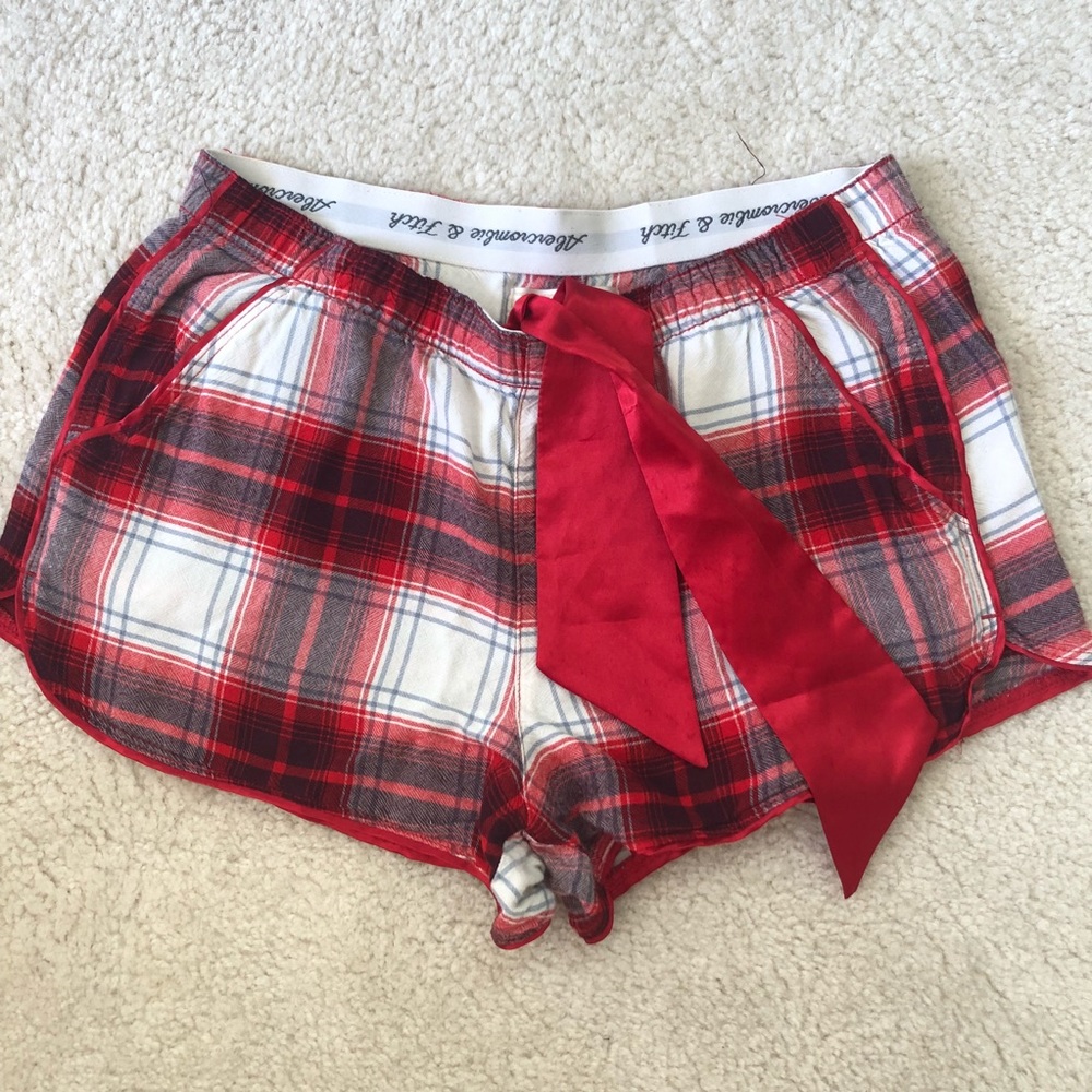 Abercrombie & Fitch Plaid Pajama Shorts